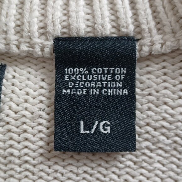 Chaps Mixed Knit Cotton Sweater - Picture 8 of 15